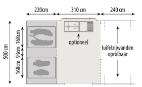 Ver el mapa Glamping (2 habitaciones - 6 personas)